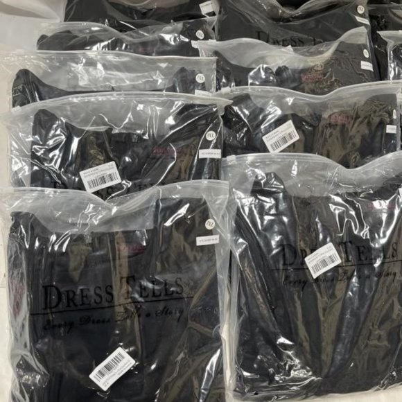 2X 3X Plus Size Curvy Cocktail Bridesmaid Church Funeral Flare Slimming Dress - Picture 8 of 10